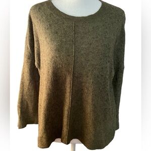 Madewell Olive Green Crew Neck Sweater